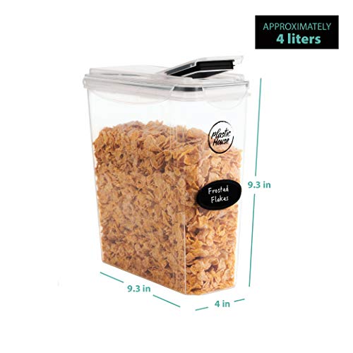 Kitchen Details Large Size Airtight Cereal Container with Scooper