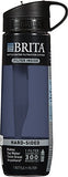 Brita 23.7 Ounce Hard Sided Water Bottle with 1 Filter, BPA Free, Gray