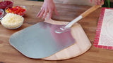 Kitchen Supply 14-Inch x 16-Inch Aluminum Pizza Peel with Wood Handle