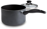 T-fal A85724 Specialty Nonstick Dishwasher Safe Handy Pot Saucepan with Glass Lid Cookware, 3-Quart, Gray