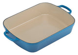 Le Creuset Signature Cast Iron Rectangular Roaster, 5.25-Quart, Marseille