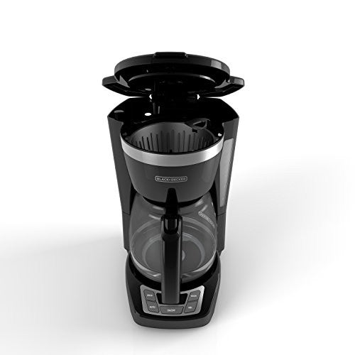 Black+Decker CM1160B 12-Cup Programmable Coffee Maker, Black/Stainless Steel