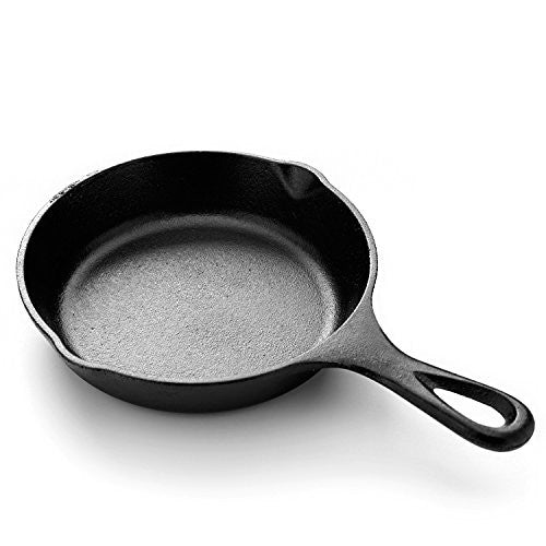  Customer reviews: Simple Chef Cast Iron Skillet 3-Piece Set -  Heavy-Duty Professional Restaurant Chef Quality Pre-Seasoned Pan Cookware  Set - 10", 8", 6" Pans - For Frying, Saute, Cooking, Pizza &
