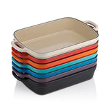 Le Creuset Signature Cast Iron Rectangular Roaster, 5.25-Quart, Marseille