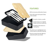 Leakproof Bento Box with Fun Lunch Notes, Cutlery with Chopsticks