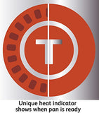 T-fal E93808 Professional Total Nonstick Thermo-Spot Heat Indicator Fry Pan, 12.5 Inch, Black