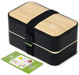 Leakproof Bento Box with Fun Lunch Notes, Cutlery with Chopsticks