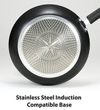 T-fal E93808 Professional Total Nonstick Thermo-Spot Heat Indicator Fry Pan, 12.5 Inch, Black