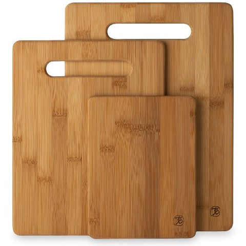 Totally Bamboo 3 Piece Bamboo Cutting Board Set