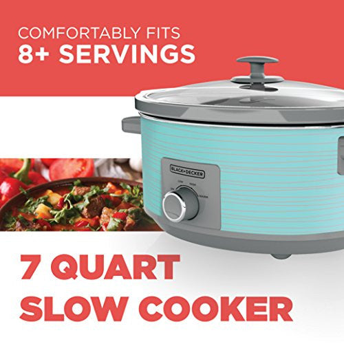 7 Quart Dial Control Slow Cooker with Built in Lid Holder – Kitchen Hobby