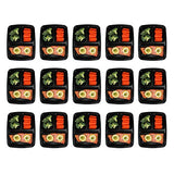 15-Pack 3 Compartment Bento Lunch Boxes with Lids