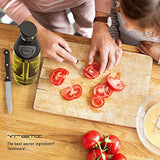 Olive Oil Dispenser Bottle - 17 Oz Oil Bottle Glass with No Drip Bottle Spout