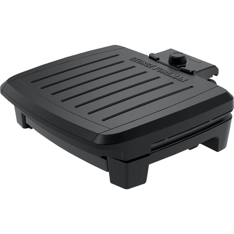 GEORGE FOREMAN® Contact Submersible™ Grill, 5-Serving Grill - Adjustable Temperature Control, Black Plates, Wash the entire grill