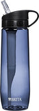Brita 23.7 Ounce Hard Sided Water Bottle with 1 Filter, BPA Free, Gray
