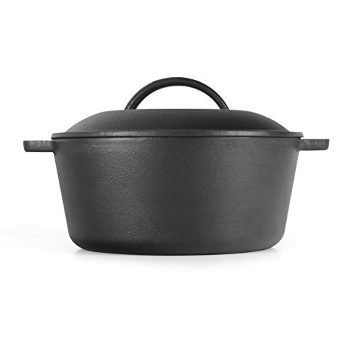 Dutch Oven, Seasoned Cast Iron, 5 Qt.