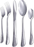 Flatware Set - Sterling Quality - Royal Cutlery - Multipurpose Use for Home, Kitchen or Restaurant (20 Pc Flatware Set) - by Utopia Kitchen