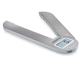 Gourmia GKS9160 Stainless Steel Folding Scale Compact Electronic Kitchen Scale Features One-Touch Tare Function- Battery Included