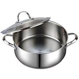 Cooks Standard Classic 02518 7 quart Stainless Steel Dutch Oven Casserole Stockpot with Lid, Large, Silver