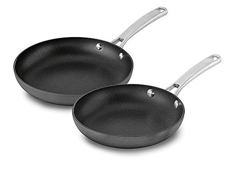 Calphalon Nonstick Frying Pan Set with Stay-Cool Handles, 8- and 10-Inch, Grey