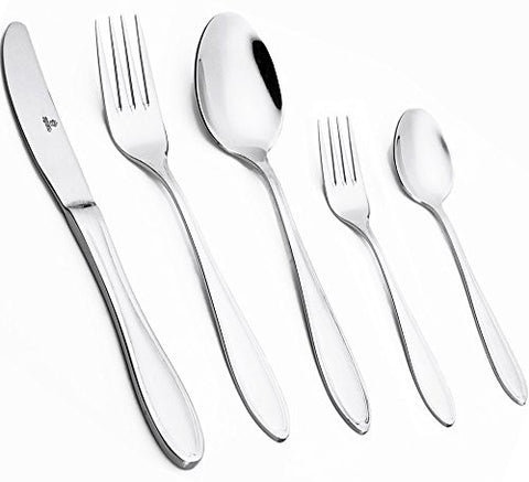 Royal Stainless Steel Mirror Polished Flatware Set (20-Pieces)