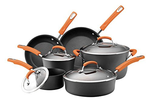 Rachael Ray Hard Anodized II Nonstick Dishwasher Safe 10-Piece