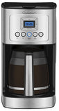 Cuisinart DCC-3200 14-Cup Glass Carafe with Stainless Steel Handle Programmable Coffeemaker, Silver