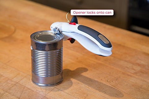 Zyliss Lock N' Lift Can Opener - Can Opener with Lid Lifter Magnet