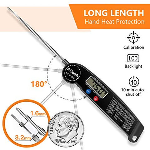 Digital IR Read Meat Thermometer Kitchen Cooking Food Candy Thermometer  V1H9