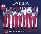Oneida Mooncrest 45-Piece Flatware Set, Service for 8