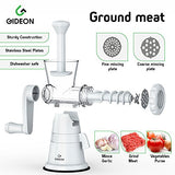 Hand Crank Manual Meat Grinder with Powerful Suction Base